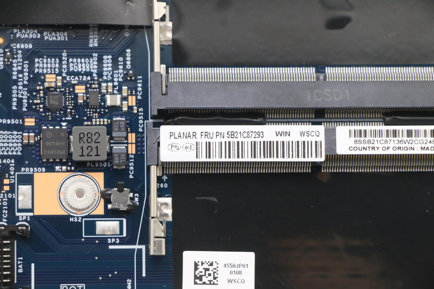 Lenovo Bdplanar Win,I9-10885H,Dis,Ya, - 5B21C87293