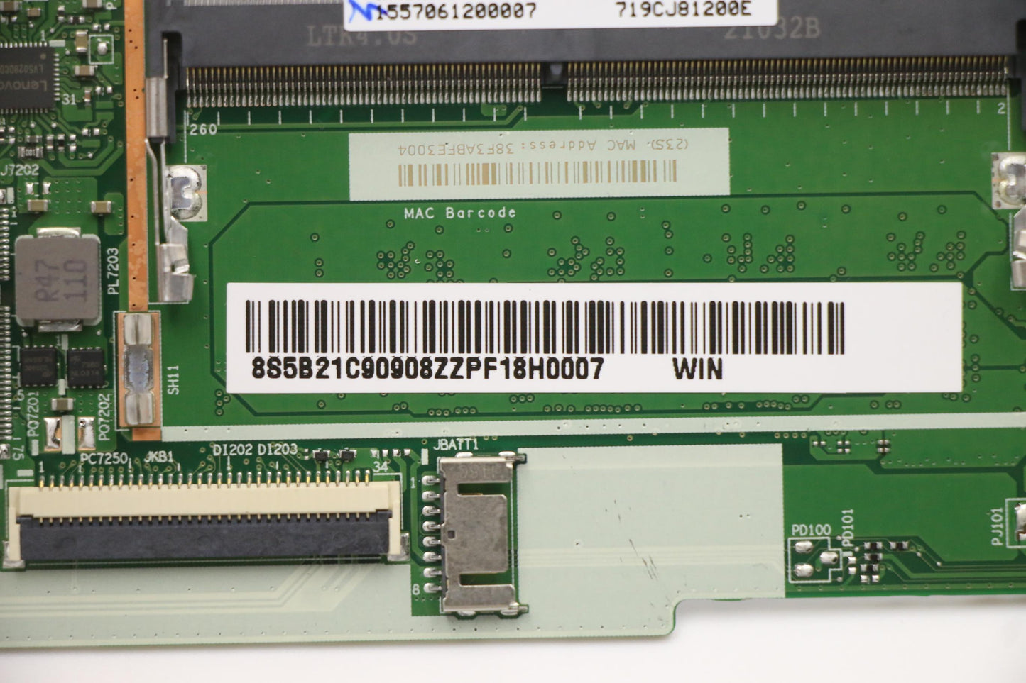 Lenovo Bdplanar Mbl82Kr Win R33250U_U - 5B21C90908