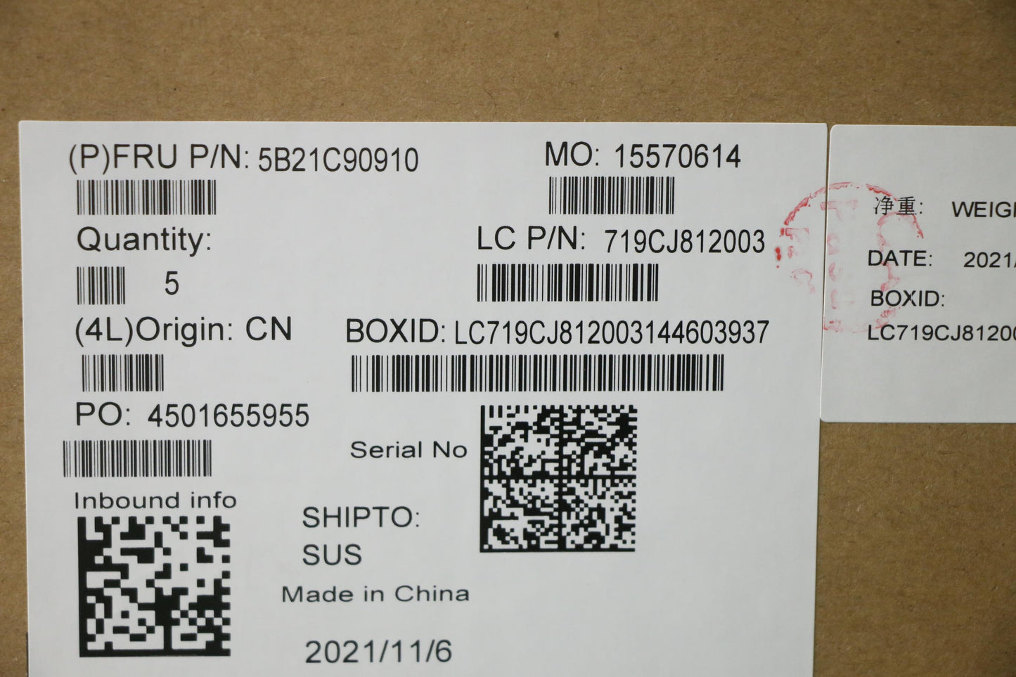 Lenovo Bdplanar Mbl82Kr Win R53500U_U - 5B21C90910
