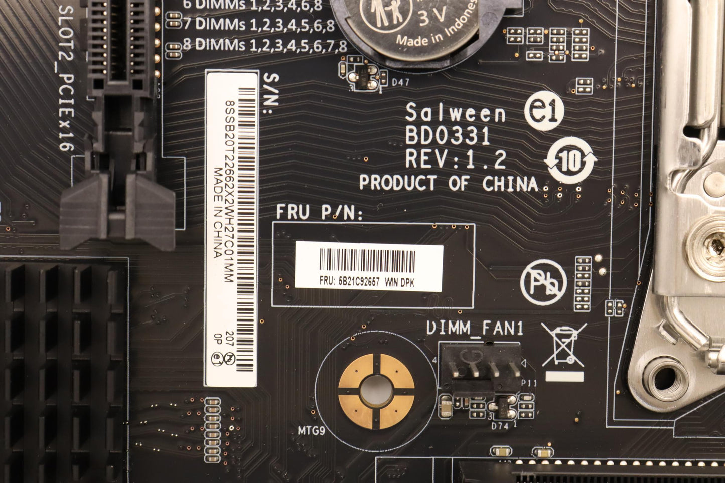 Lenovo Bdplanar Mb P520 Winiot Ytpm2 - 5B21C92657