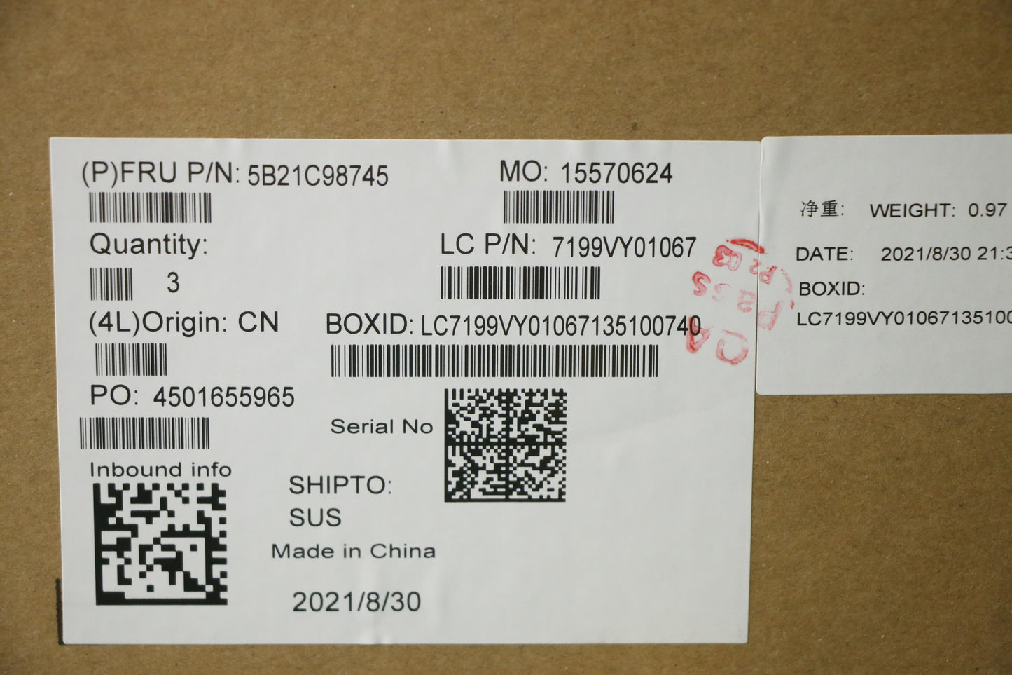 Lenovo Bdplanar Win,I5-8265U,8G,9560, - 5B21C98745