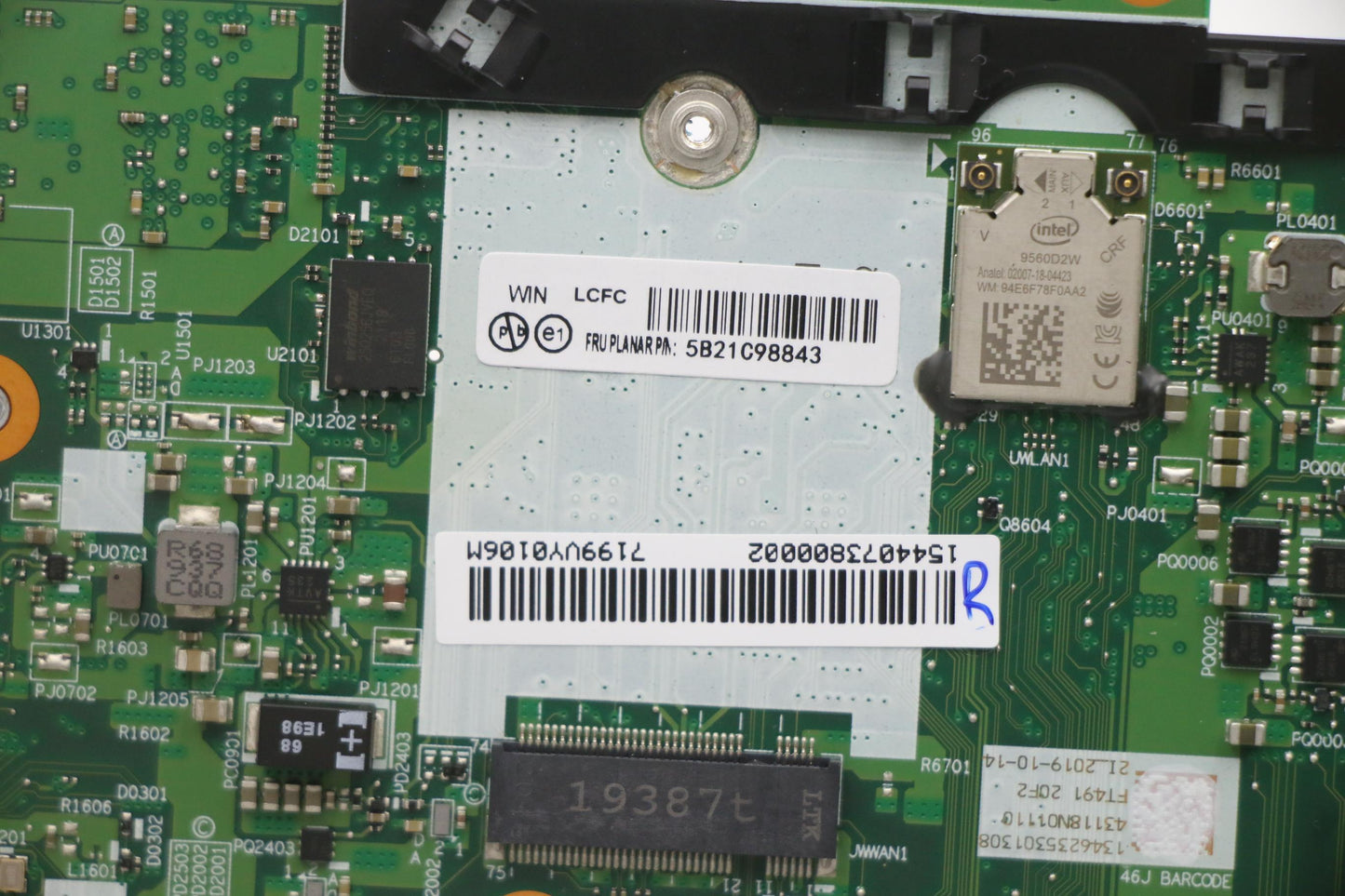 Lenovo Bdplanar Win,I7-8665U,32G,9560 - 5B21C98843
