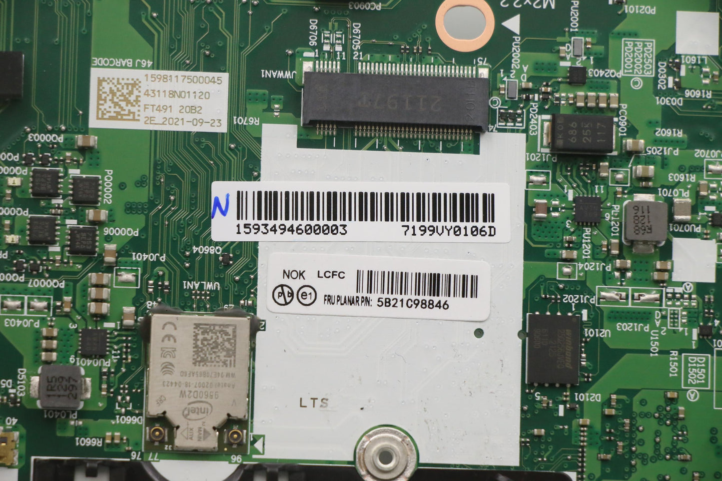 Lenovo Bdplanar Nok,I7-8665U,32G,9560 - 5B21C98846