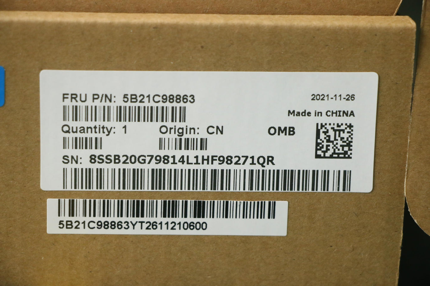 Lenovo Bdplanar Win,I7-8665U,8G,Ax200 - 5B21C98863