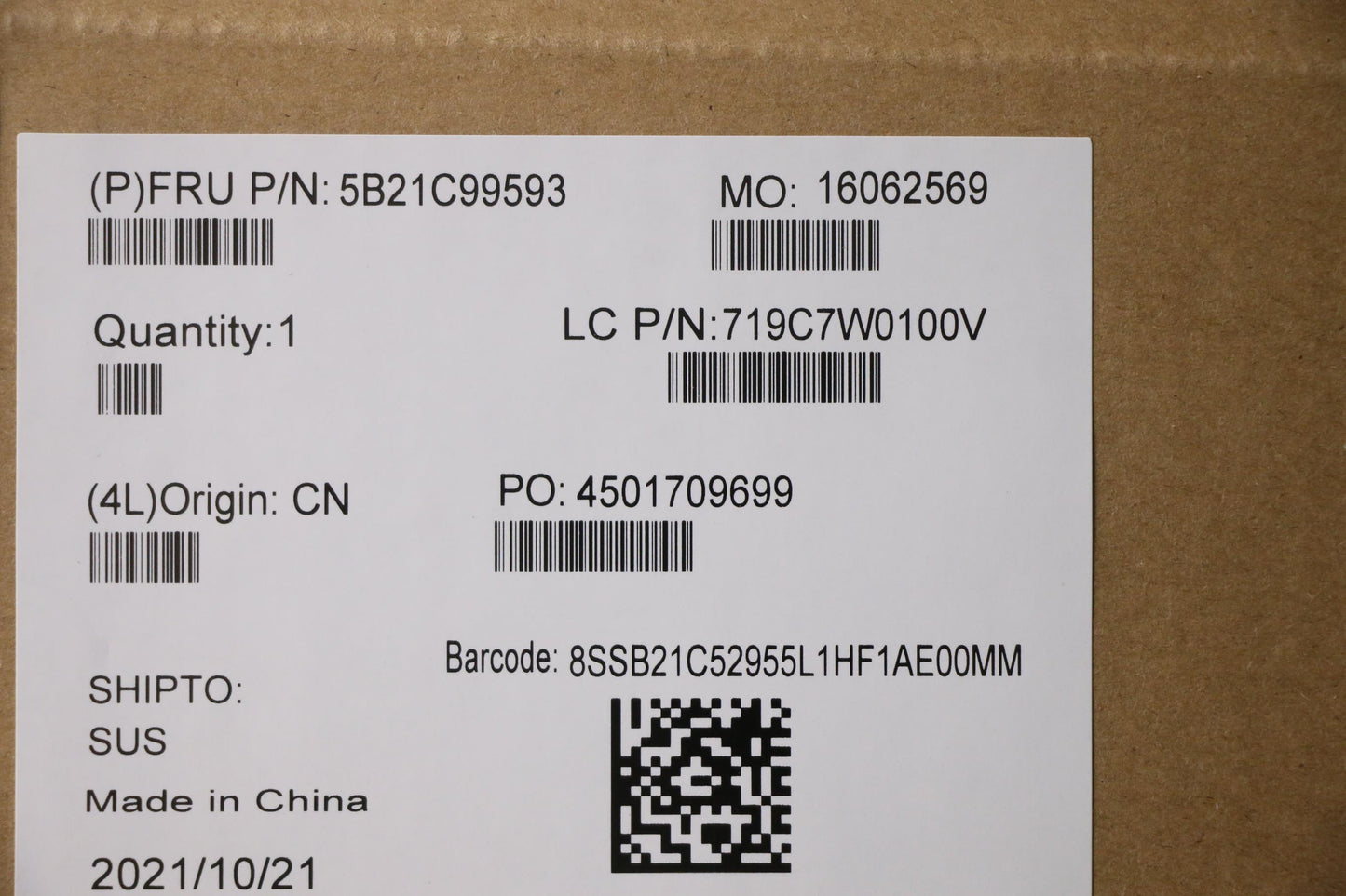 Lenovo Bdplanar I9-11950Hvp Nok Ya Yt - 5B21C99593