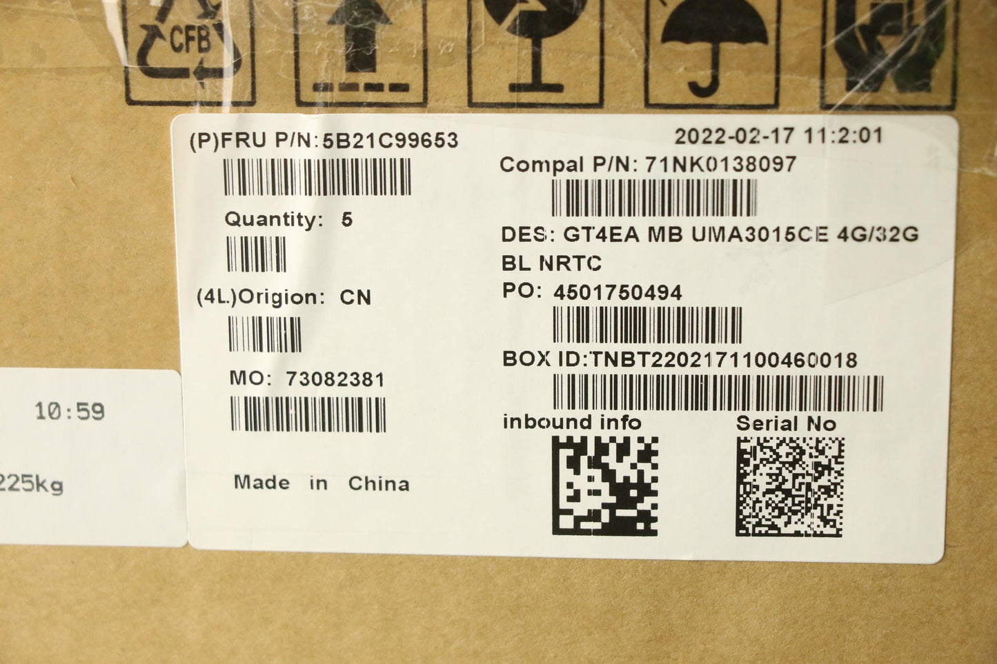 Lenovo Bdplanar Fru Mb Uma3015Ce 4G/3 - 5B21C99653
