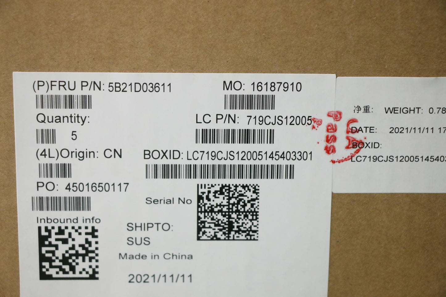 Lenovo Bdplanar Mb L82M8 Nok I51135G7 - 5B21D03611