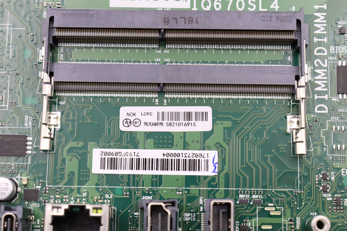 Lenovo Bdplanar Q670 Mb Uh4 2D No Dpk - 5B21D16915