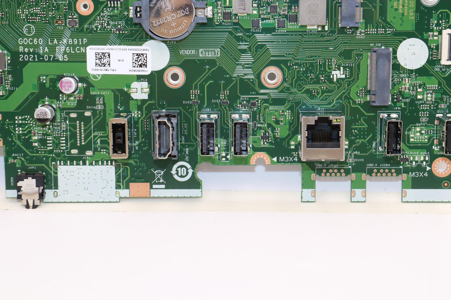 Lenovo Bdplanar R7-5825U Uma Hdmi Out - 5B21D16932