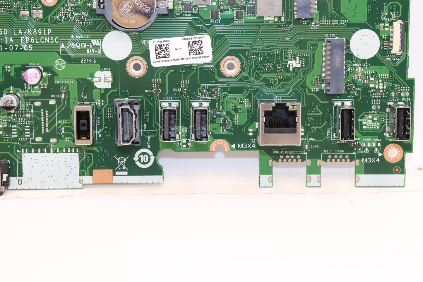 Lenovo Bdplanar R7-5825U Uma Hdmi Out - 5B21D16933