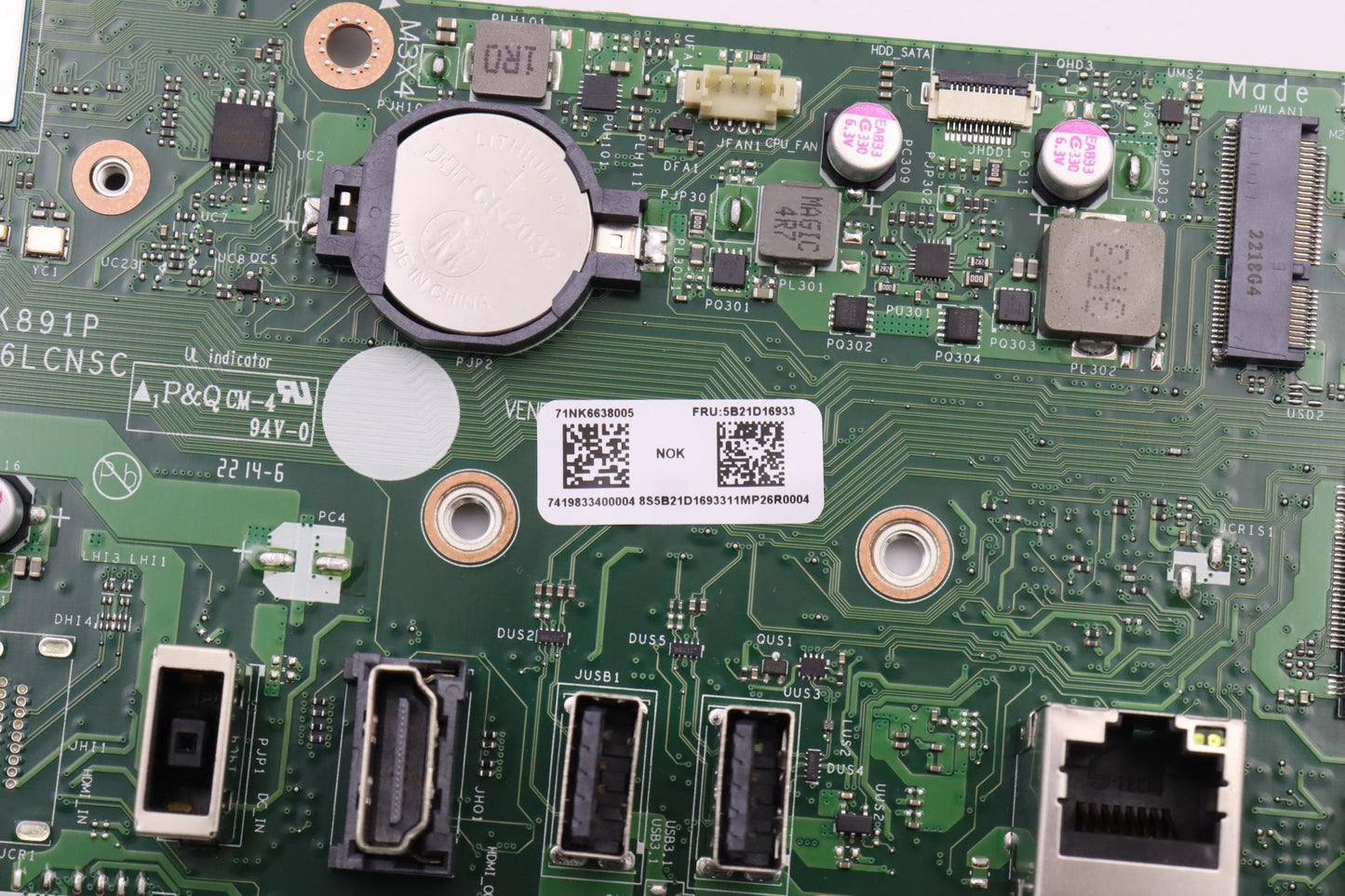 Lenovo Bdplanar R7-5825U Uma Hdmi Out - 5B21D16933