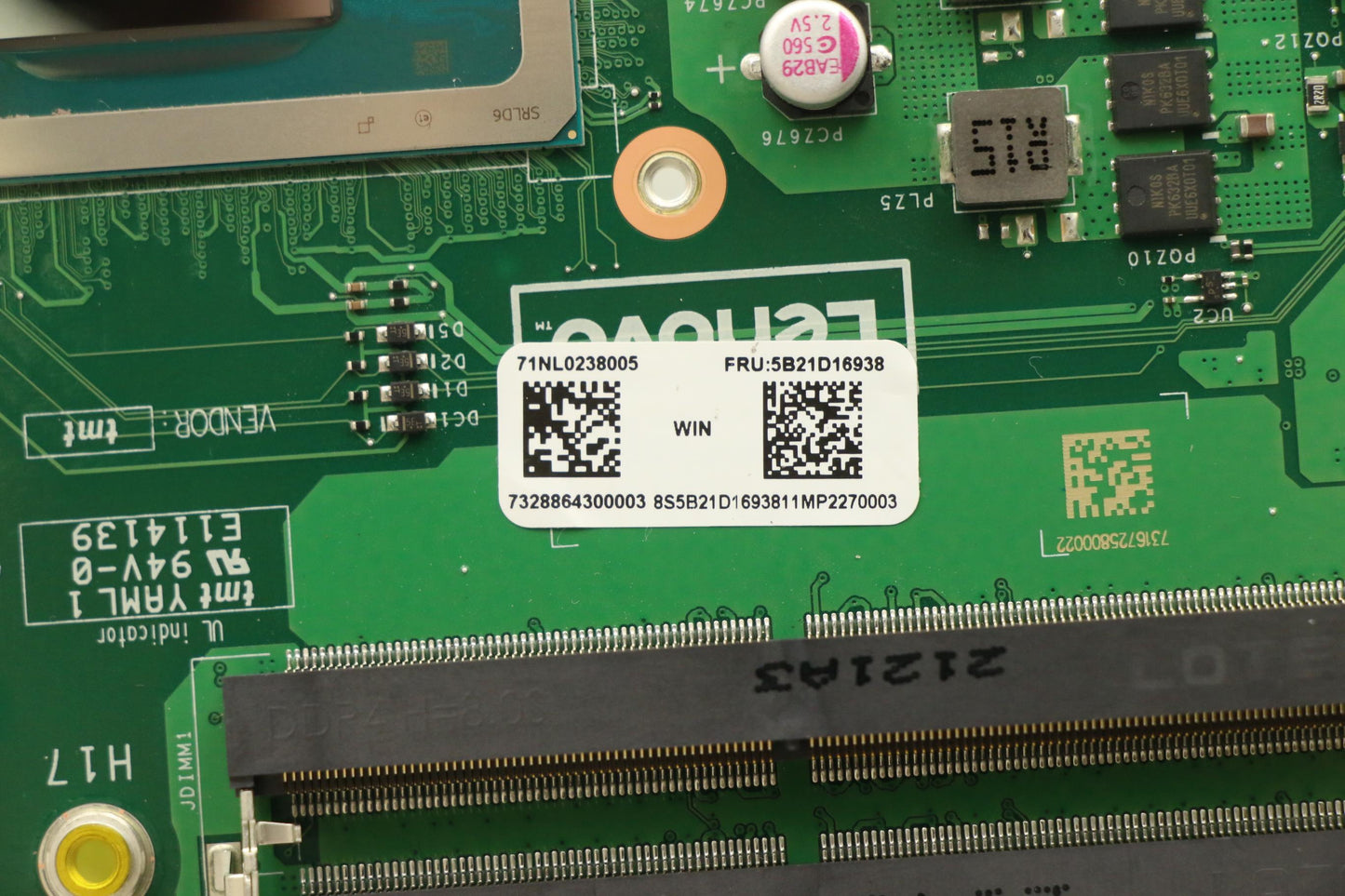 Lenovo Bdplanar I7-1260P Gpu Hdmi Out - 5B21D16938