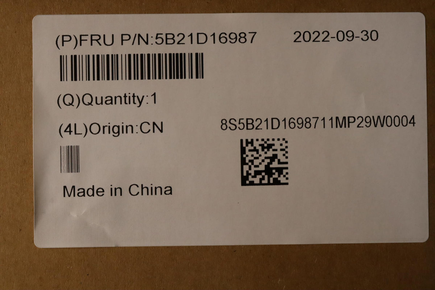 Lenovo Bdplanar I512500H Uma Qhd No D - 5B21D16987