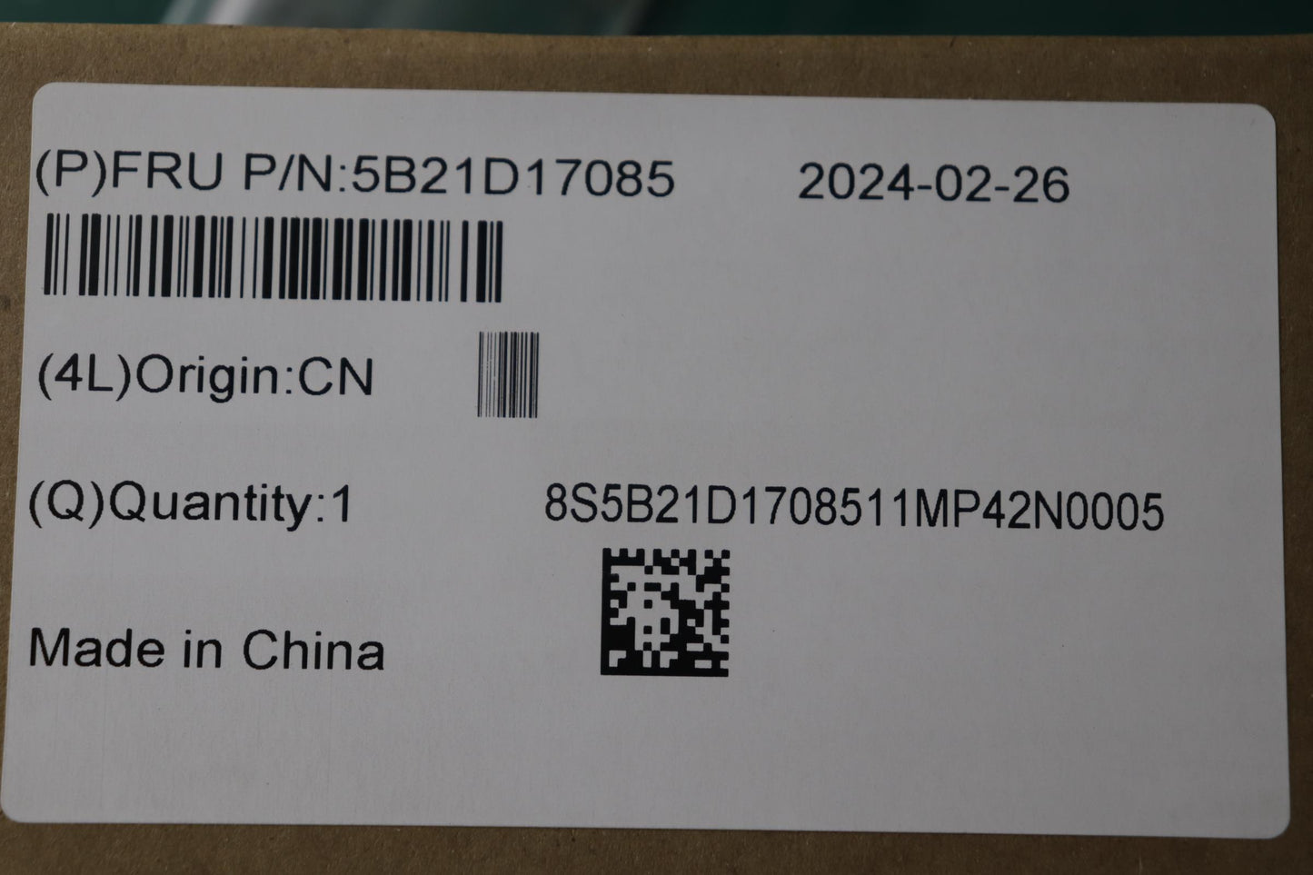 Lenovo Bdplanar Lenovo Mb Fru No - 5B21D17085