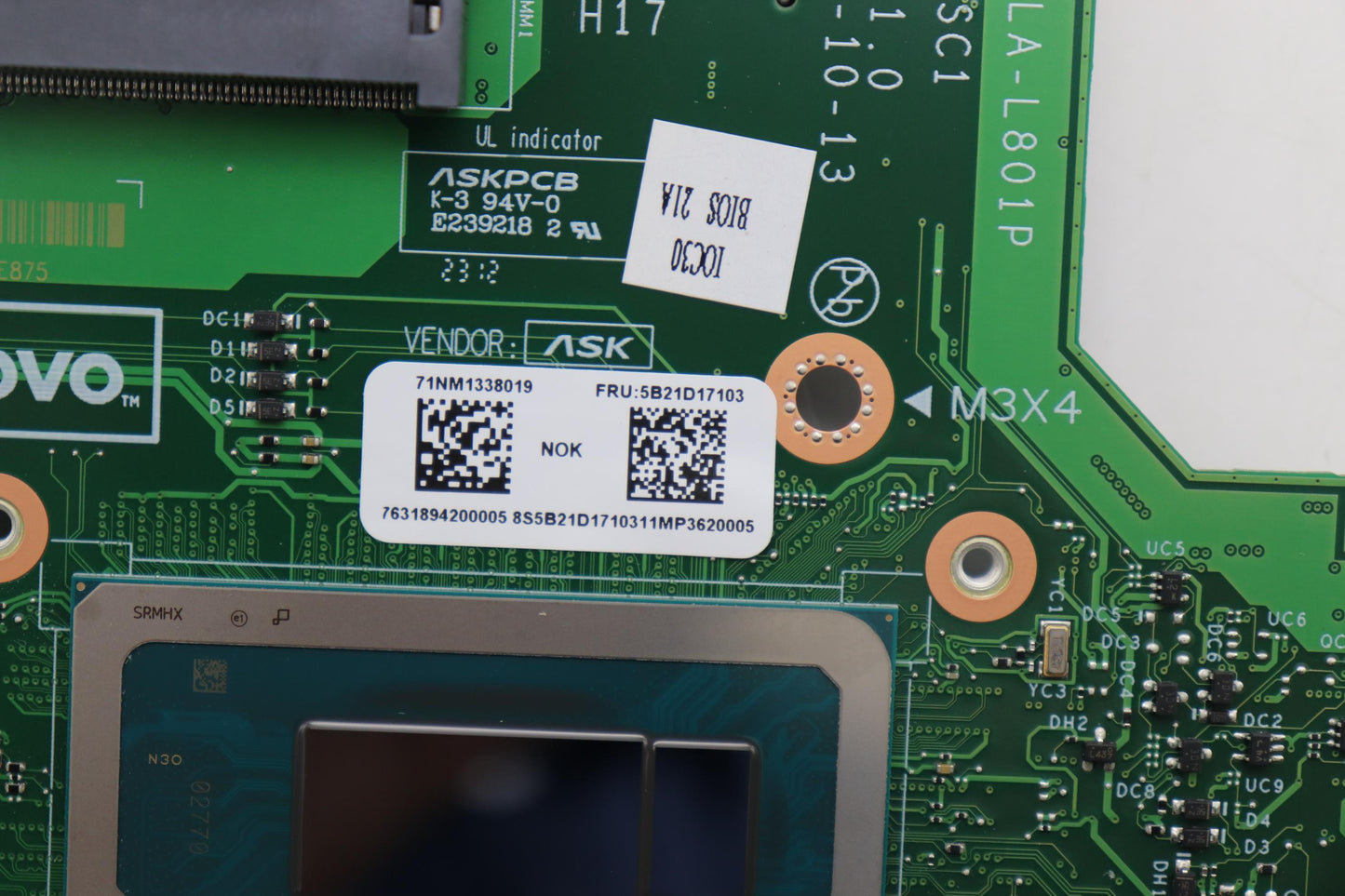 Lenovo Bdplanar Rpl-P I5-13420H Np Di - 5B21D17103