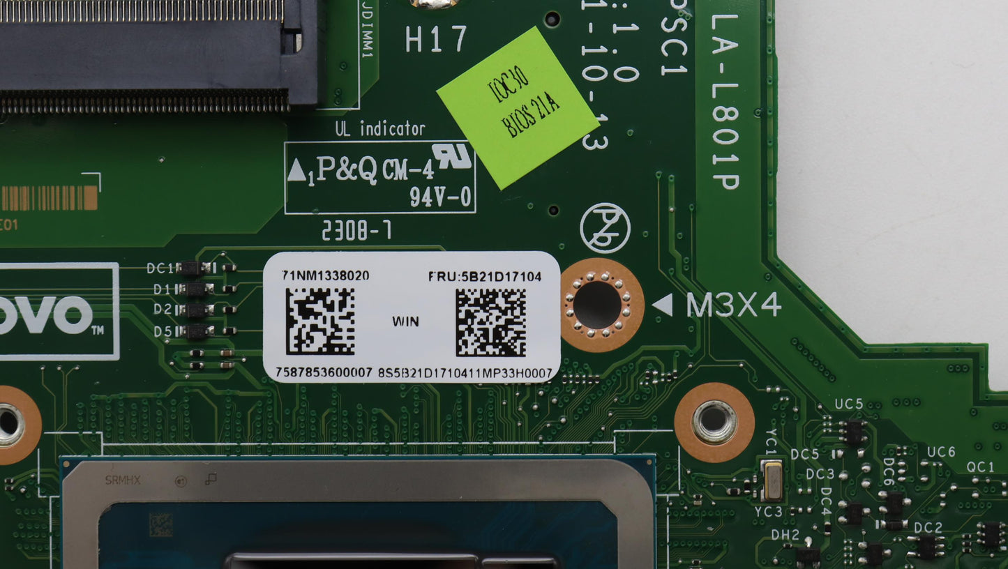 Lenovo Bdplanar Rpl-P I5-13420H Np Um - 5B21D17104