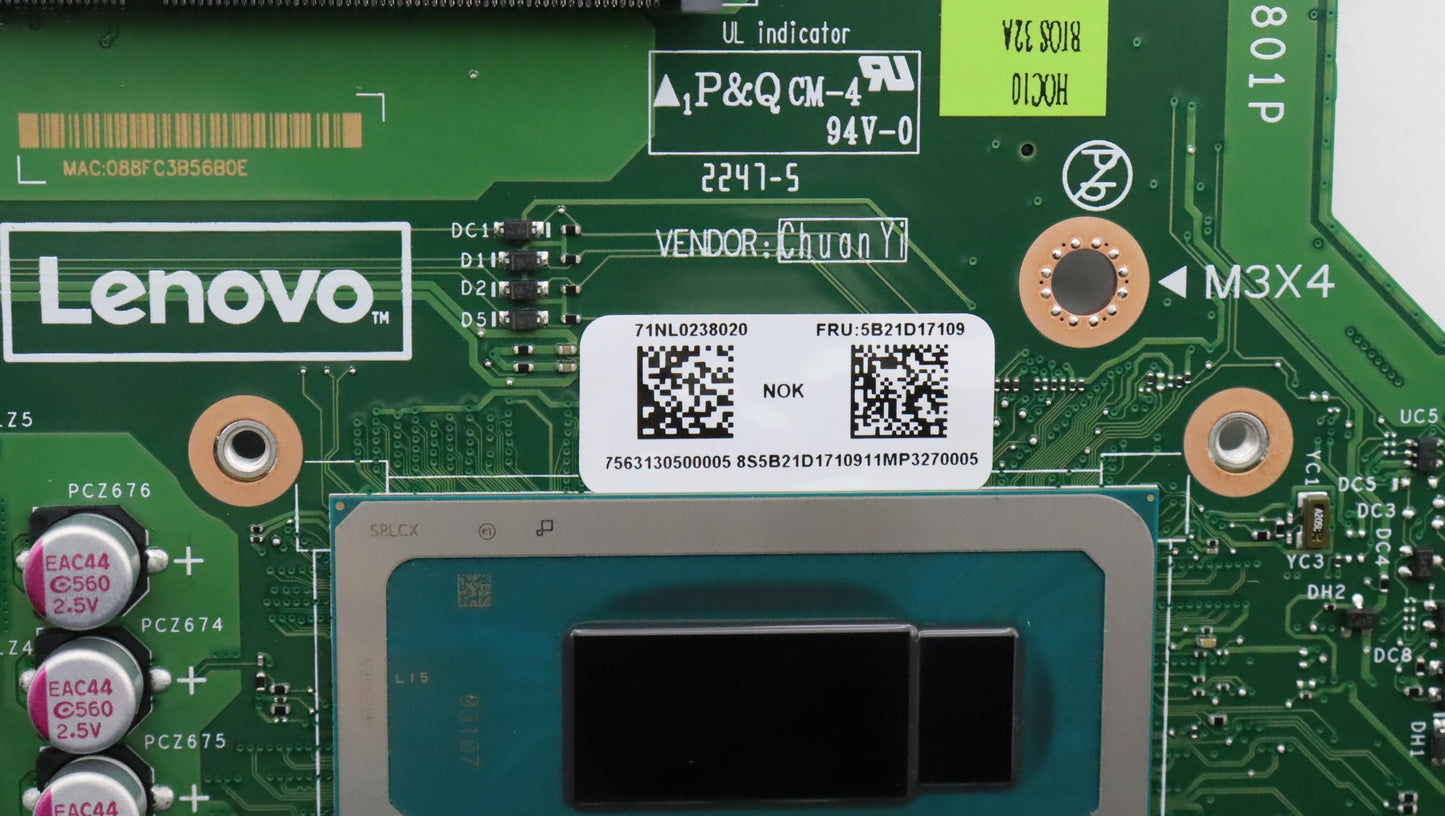 Lenovo Bdplanar I5-12450H Uma Hdmi Ou - 5B21D17109