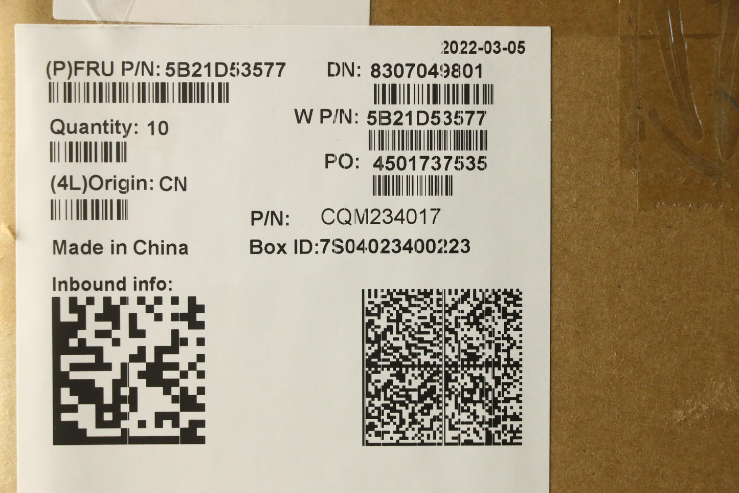 Lenovo Bdplanar I9-11950H,Vp,Rt,Wi,Ya - 5B21D53577