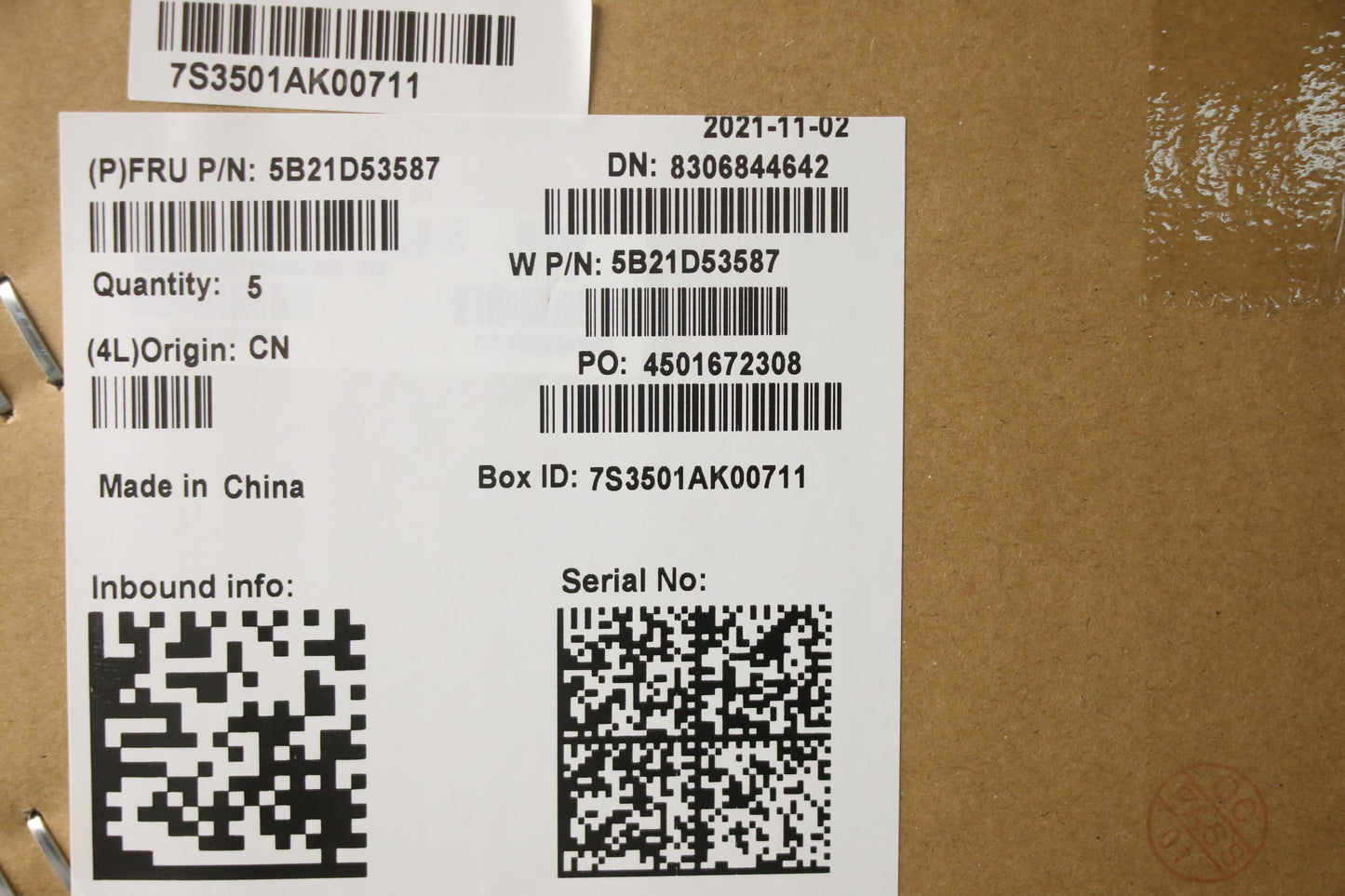 Lenovo Bdplanar I7-11850H,Vp,Rt,Wi,Ya - 5B21D53587