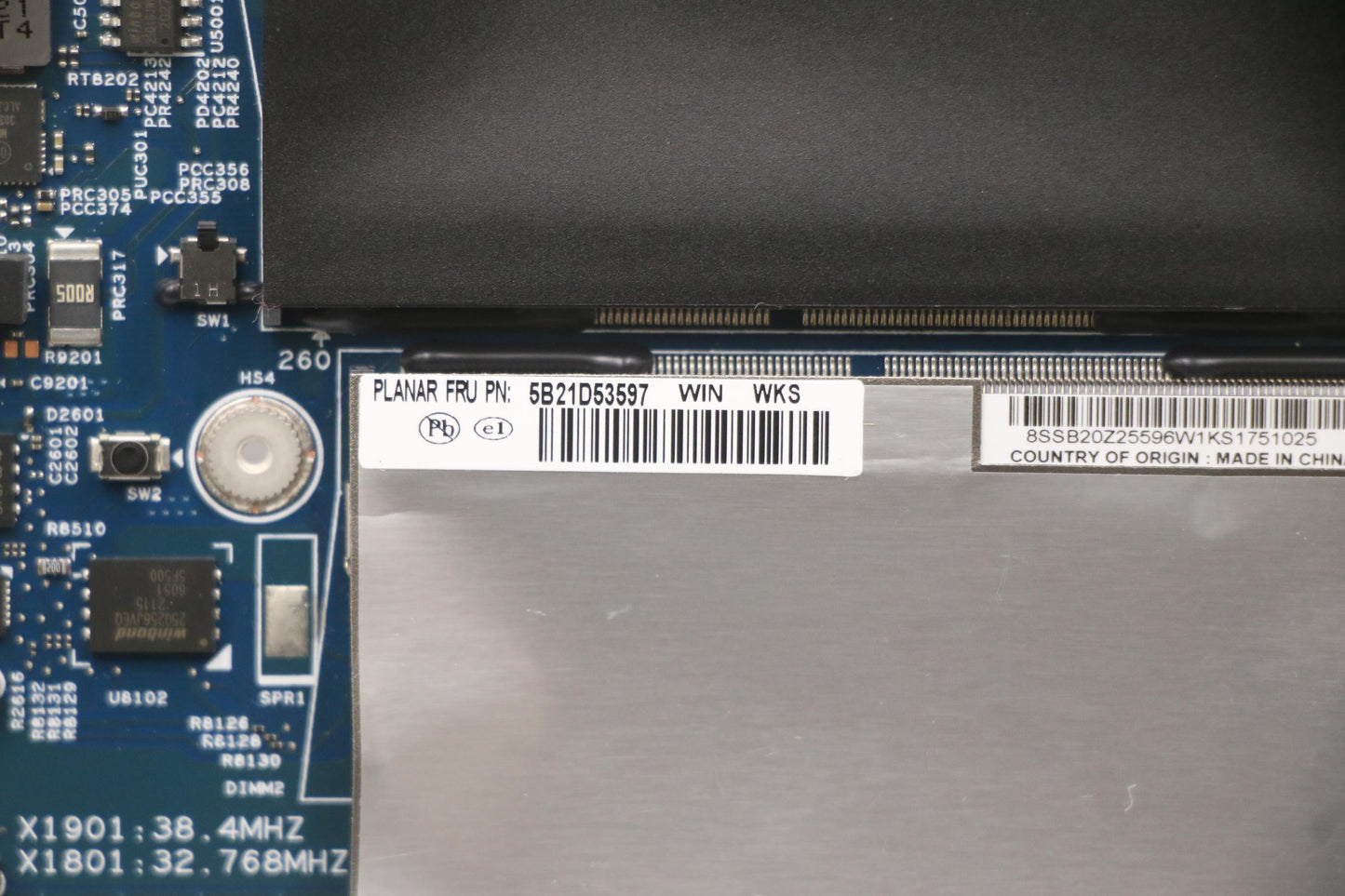 Lenovo Bdplanar I9-11950H,Vp,Rt,Wi,Ya - 5B21D53597