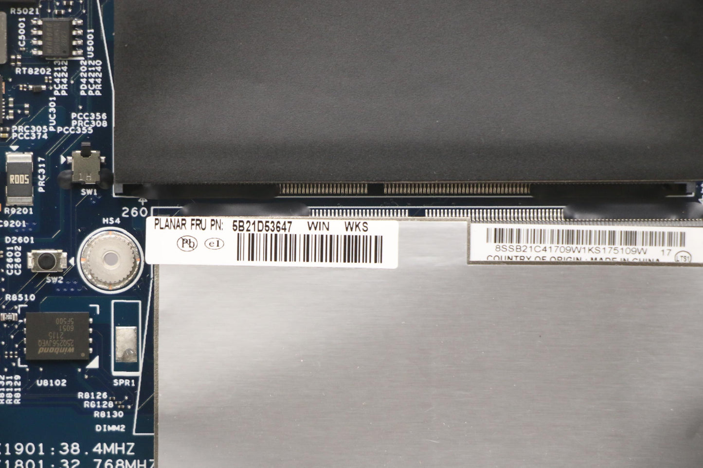 Lenovo Bdplanar I7-11850H,Vp,Rt,Wi,Ya - 5B21D53647