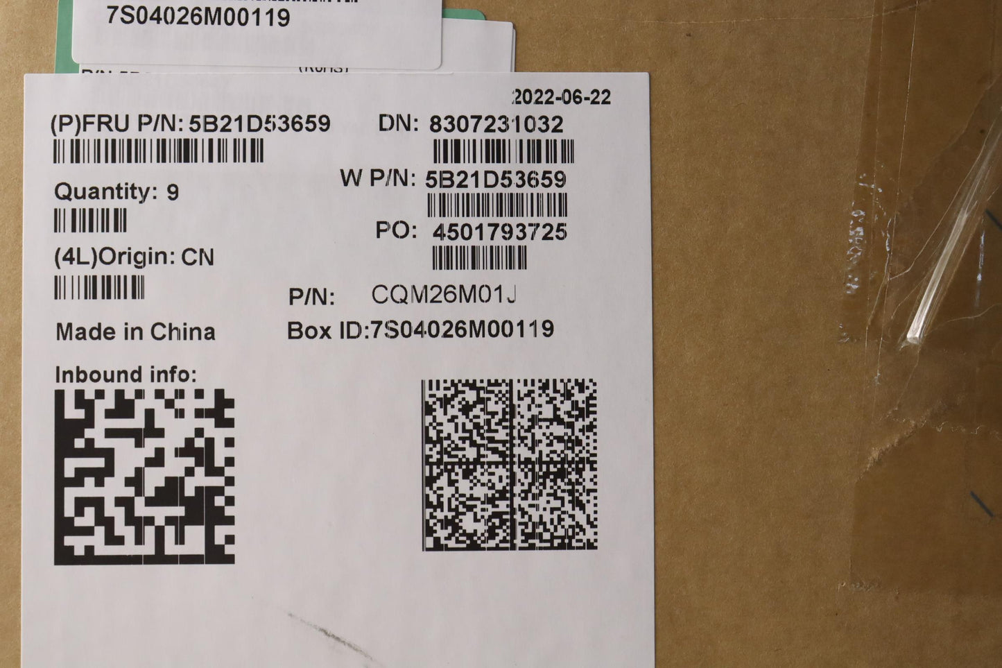 Lenovo Bdplanar I9-11950H,Vp,Rt,No,Ya - 5B21D53659