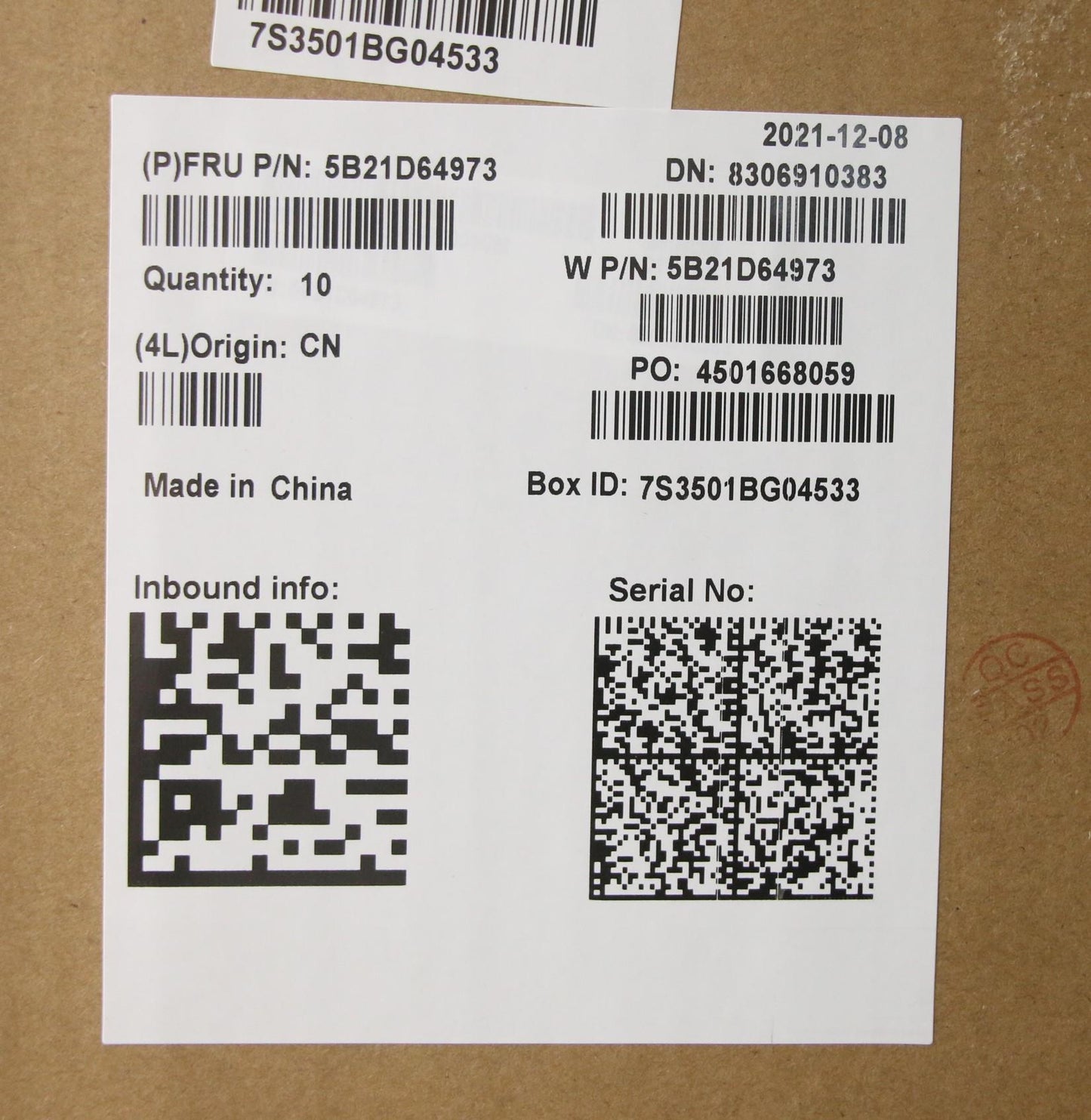 Lenovo Bdplanar Mbw20Yawinr75800Uuma1 - 5B21D64973
