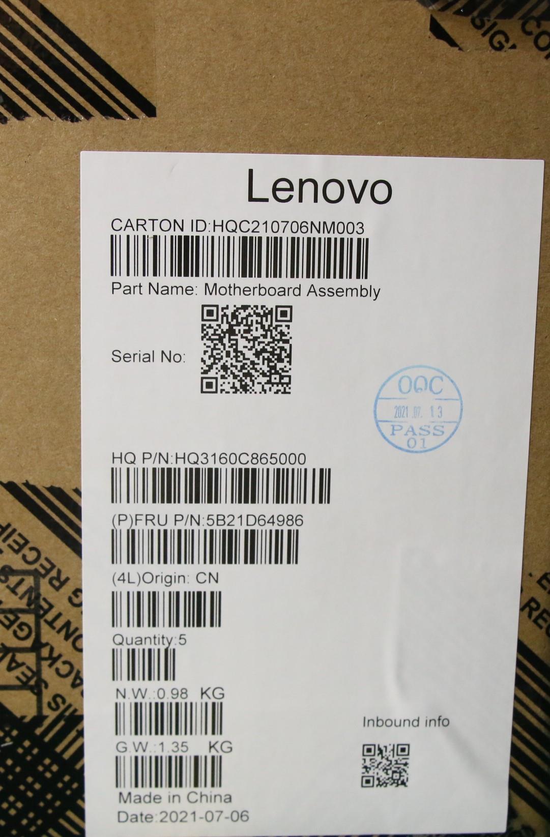 Lenovo Bdplanar Mbh82Q7I51135G7Ma8G_W - 5B21D64986