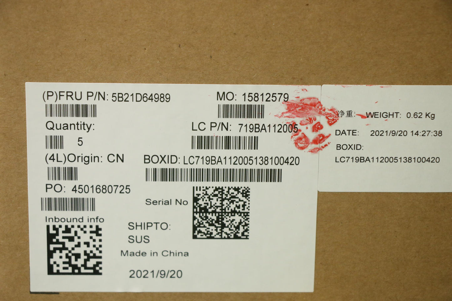 Lenovo Bdplanar Mb L 82D1 Win I71195G - 5B21D64989