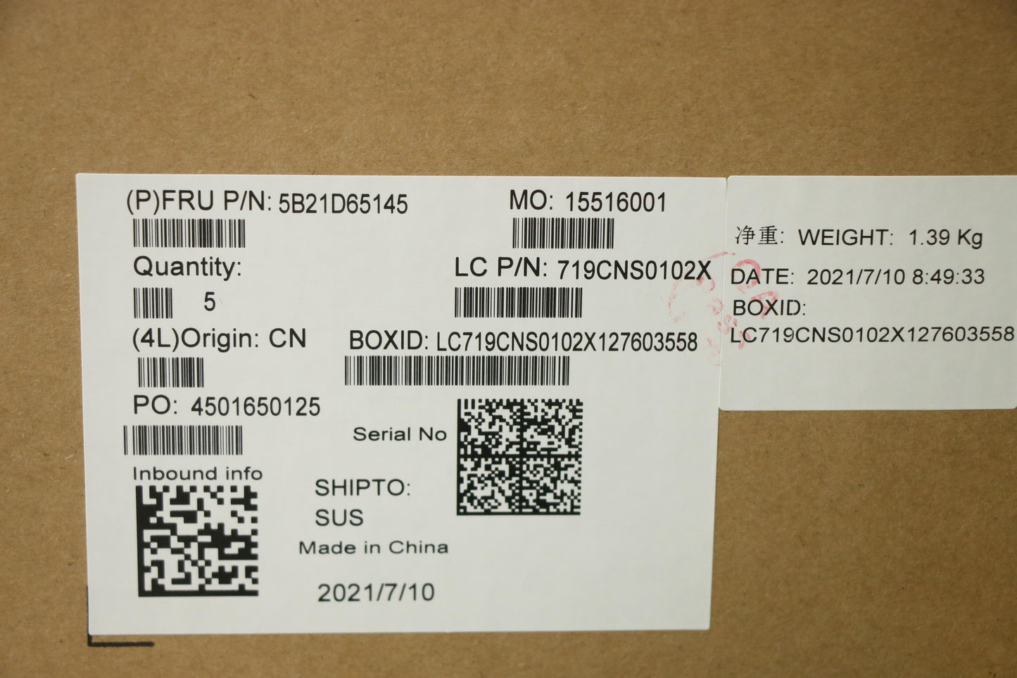 Lenovo Bdplanar I5-1135G7 8G 201 Win - 5B21D65145