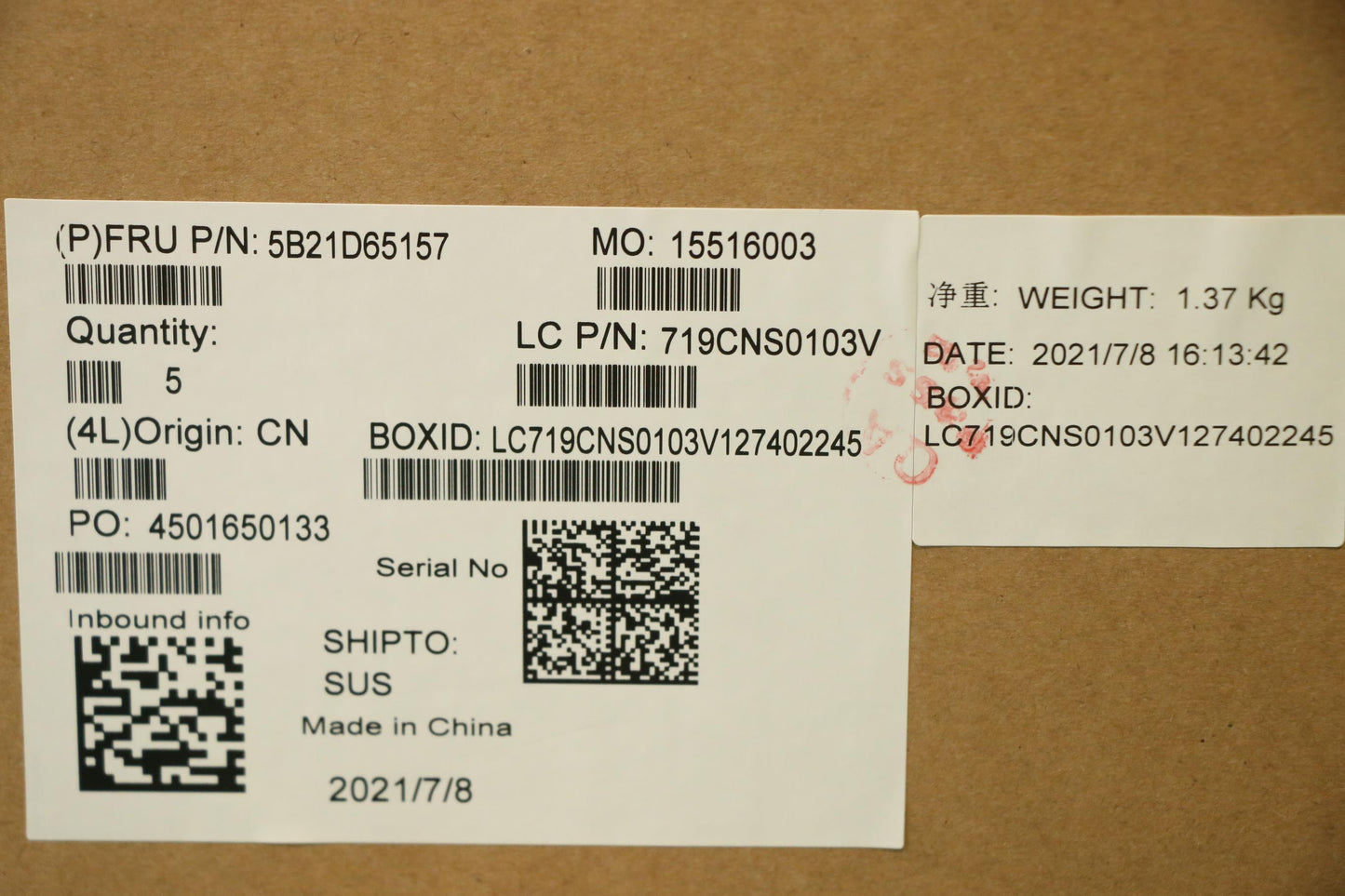 Lenovo Bdplanar I5-1135G7 16G 201Nok - 5B21D65157