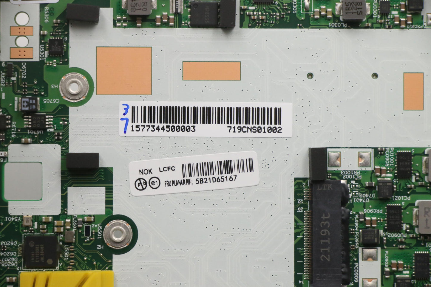 Lenovo Bdplanar I7-1165G7 8G 201 Nok - 5B21D65167