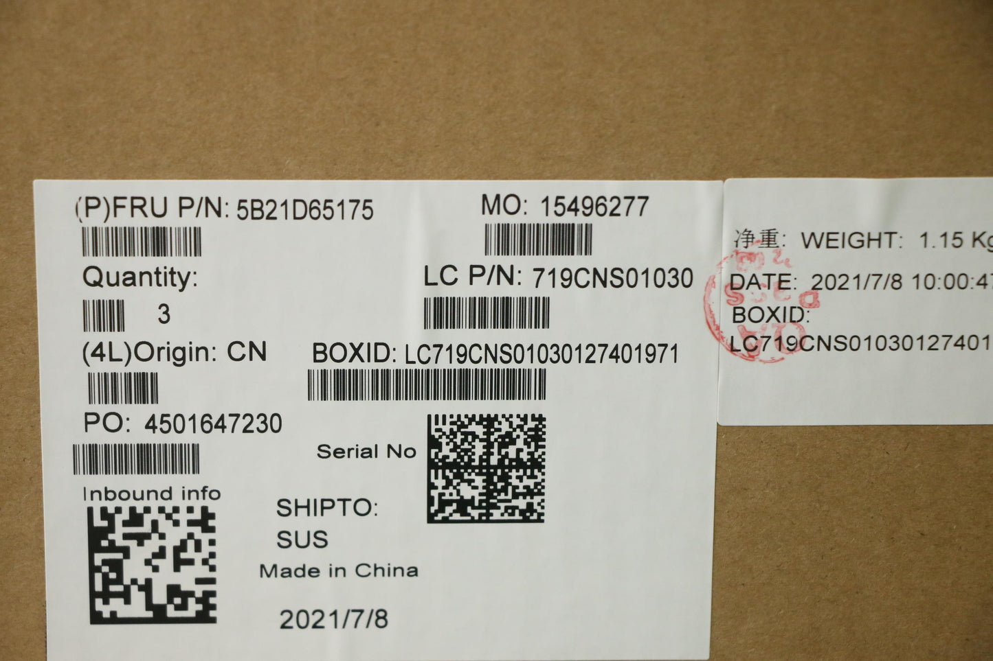 Lenovo Bdplanar I7-1165G7 8G 201 Win - 5B21D65175