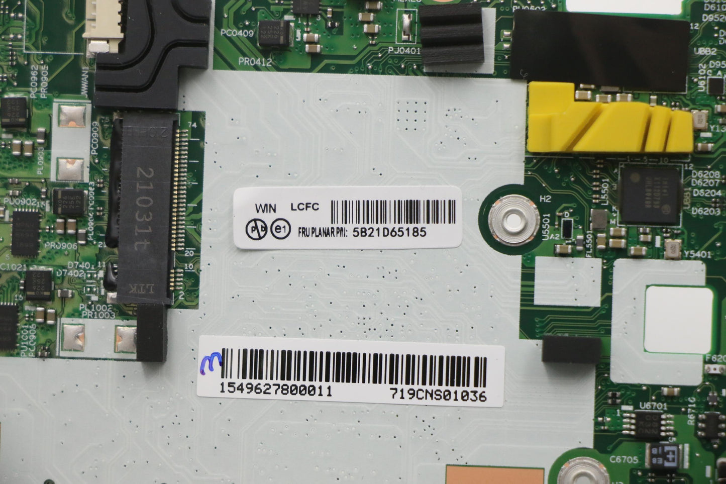 Lenovo Bdplanar I7-1165G7 16G 201Win - 5B21D65185