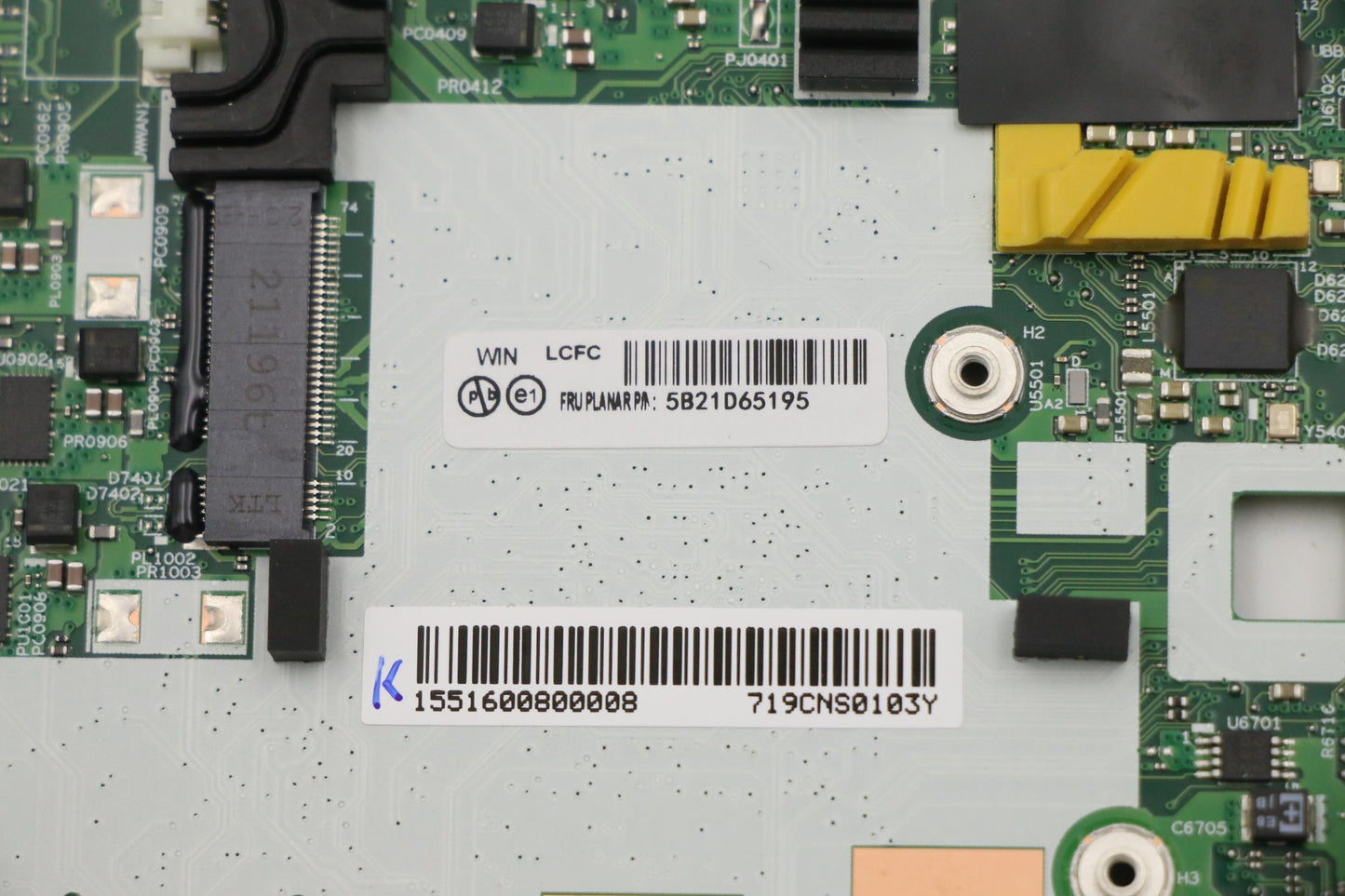 Lenovo Bdplanar I7-1165G7 16G 201Win - 5B21D65195