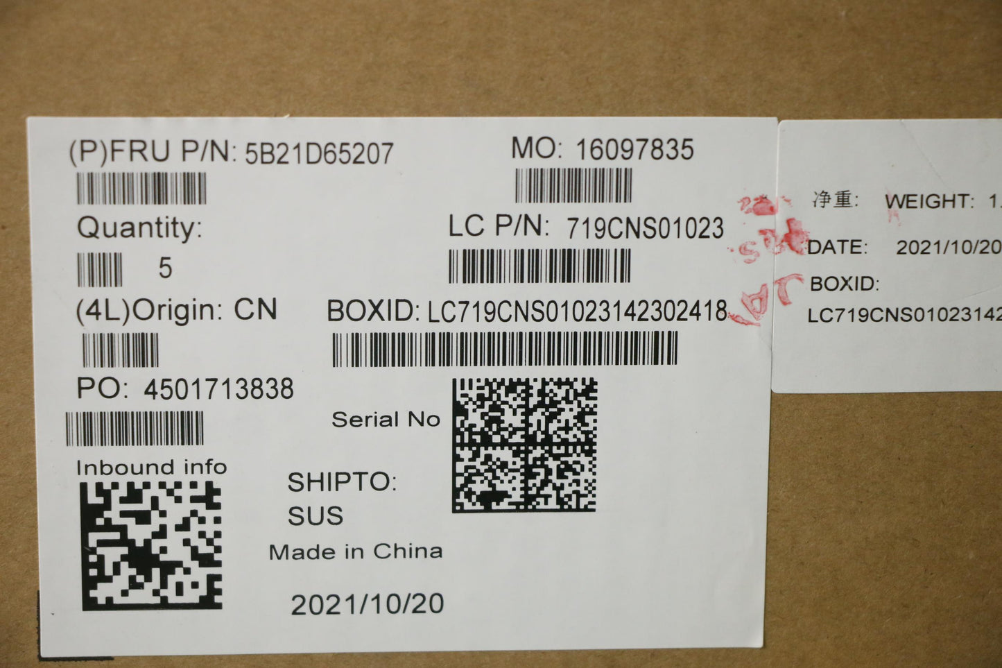 Lenovo Bdplanar I5-1145G7 8G201Vp Nok - 5B21D65207