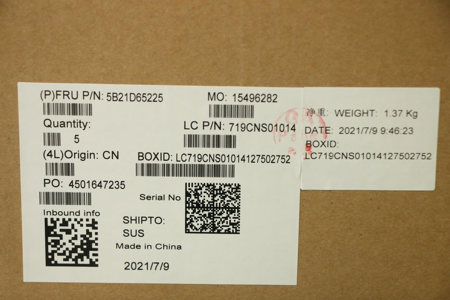 Lenovo Bdplanar I5-1145G7 16G201Vpwin - 5B21D65225
