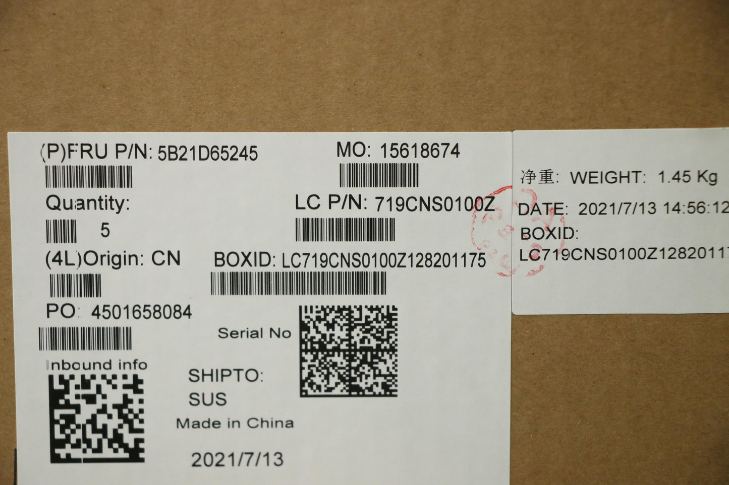 Lenovo Bdplanar I7-1185G7 8G201Vp Win - 5B21D65245