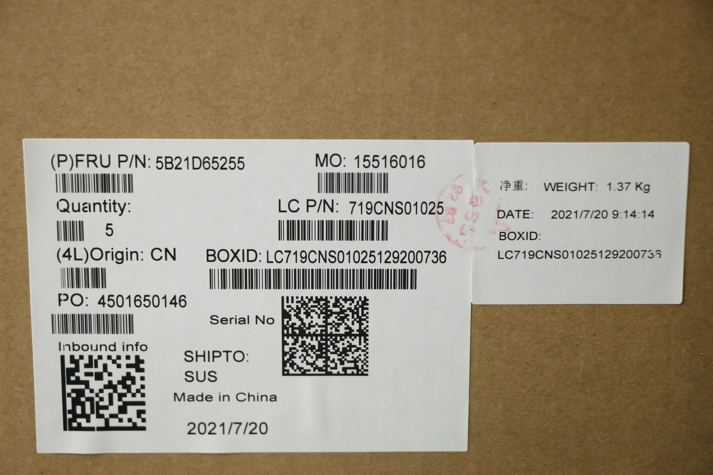 Lenovo Bdplanar I7-1185G7 16G201Vpwin - 5B21D65255