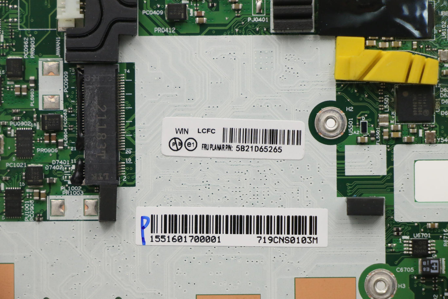 Lenovo Bdplanar I7-1185G7 16G201Vpwin - 5B21D65265