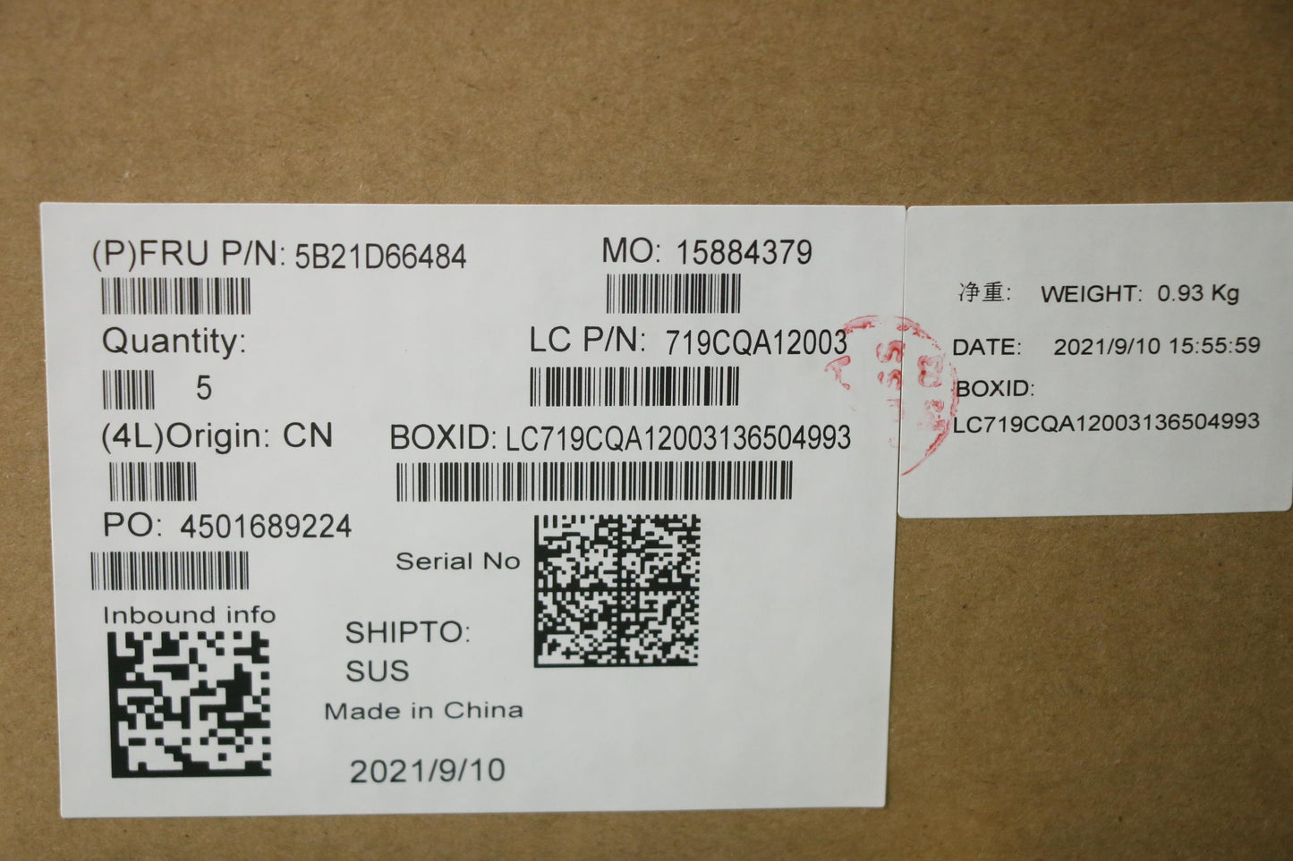 Lenovo BDPLANAR MB L82QT I7H_UMA_16G_WIN - 5B21D66484