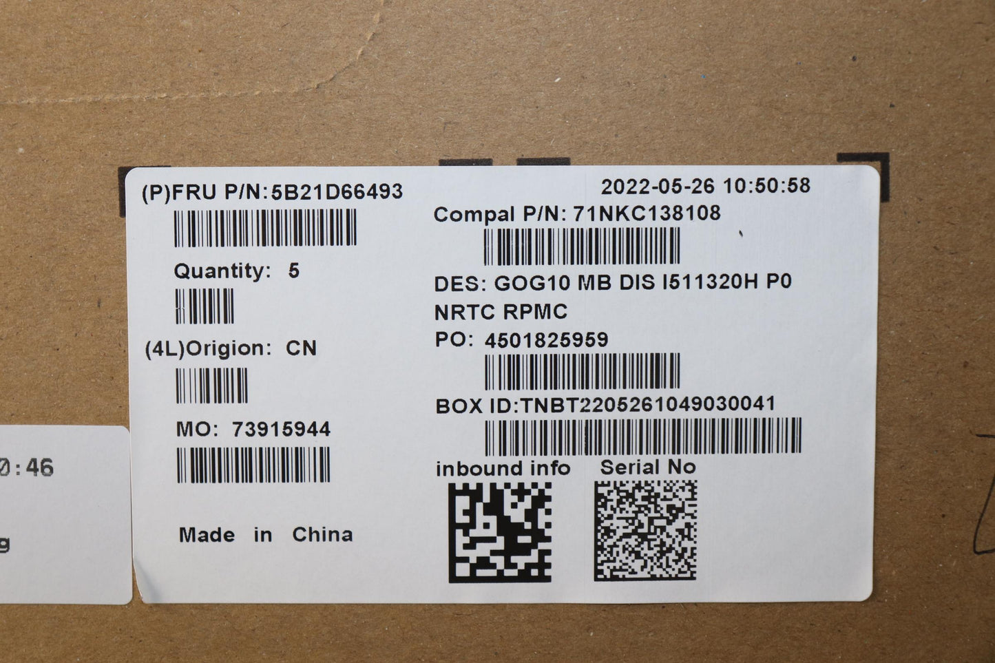 Lenovo Bdplanar Mbc82K1 Noki511320H_R - 5B21D66493