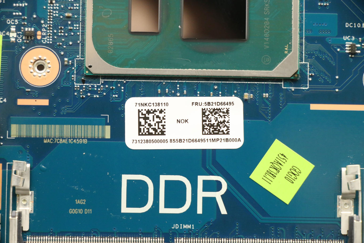 Lenovo Bdplanar Mbc82K1 Noki711390H_G - 5B21D66495