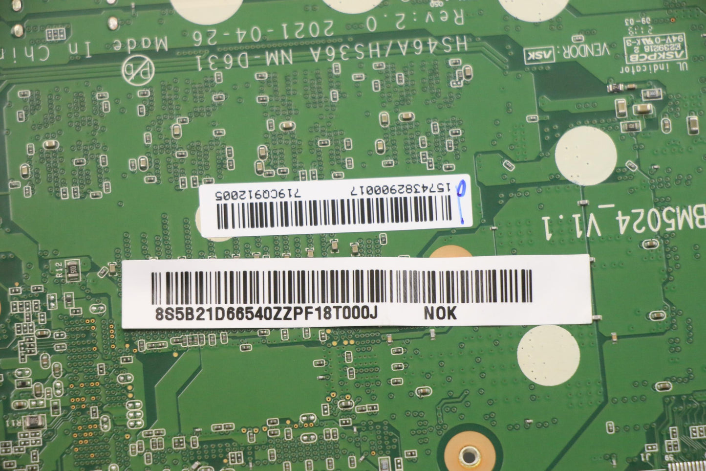 Lenovo Motherboard, Intel i3-1115G4, UMA Graphics, 8GB RAM - 5B21D66540