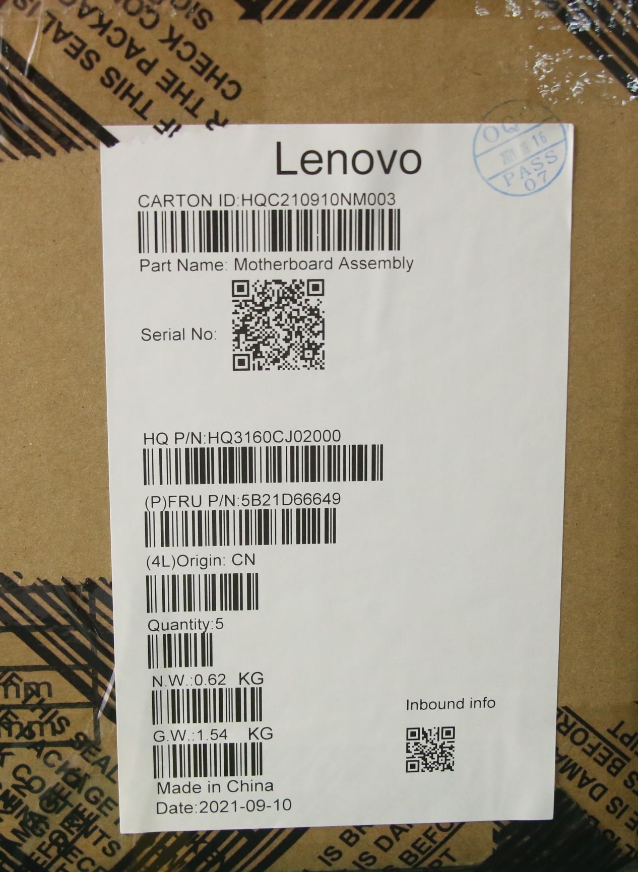 Lenovo Bdplanar Mb H 82N4 N6000 Uma 4 - 5B21D66649