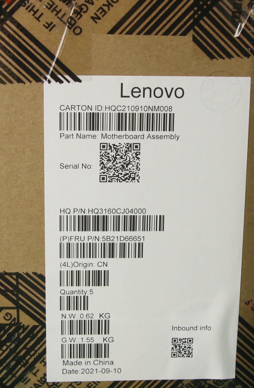 Lenovo Bdplanar Mb H 82N4 N6000 Uma 8 - 5B21D66651