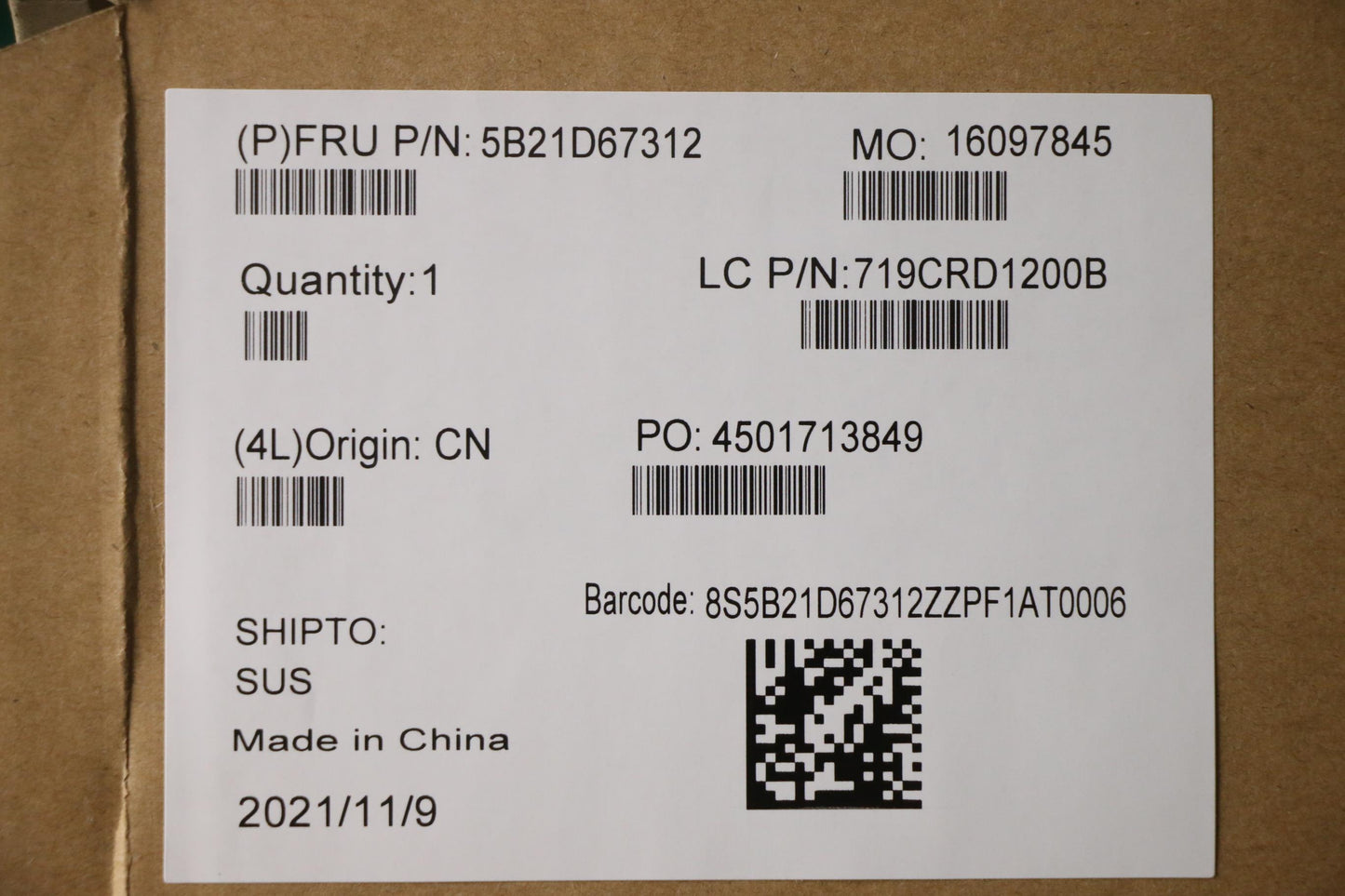 Lenovo Bdplanar Mb Lnok R75800U_Uma_1 - 5B21D67312