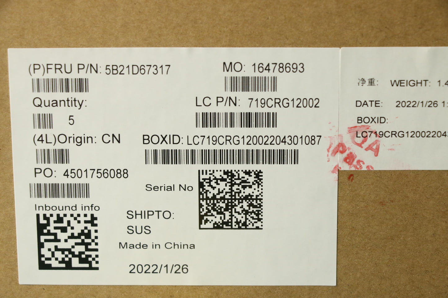 Lenovo Bdplanar Mbl21B1Wini511400H_Rt - 5B21D67317