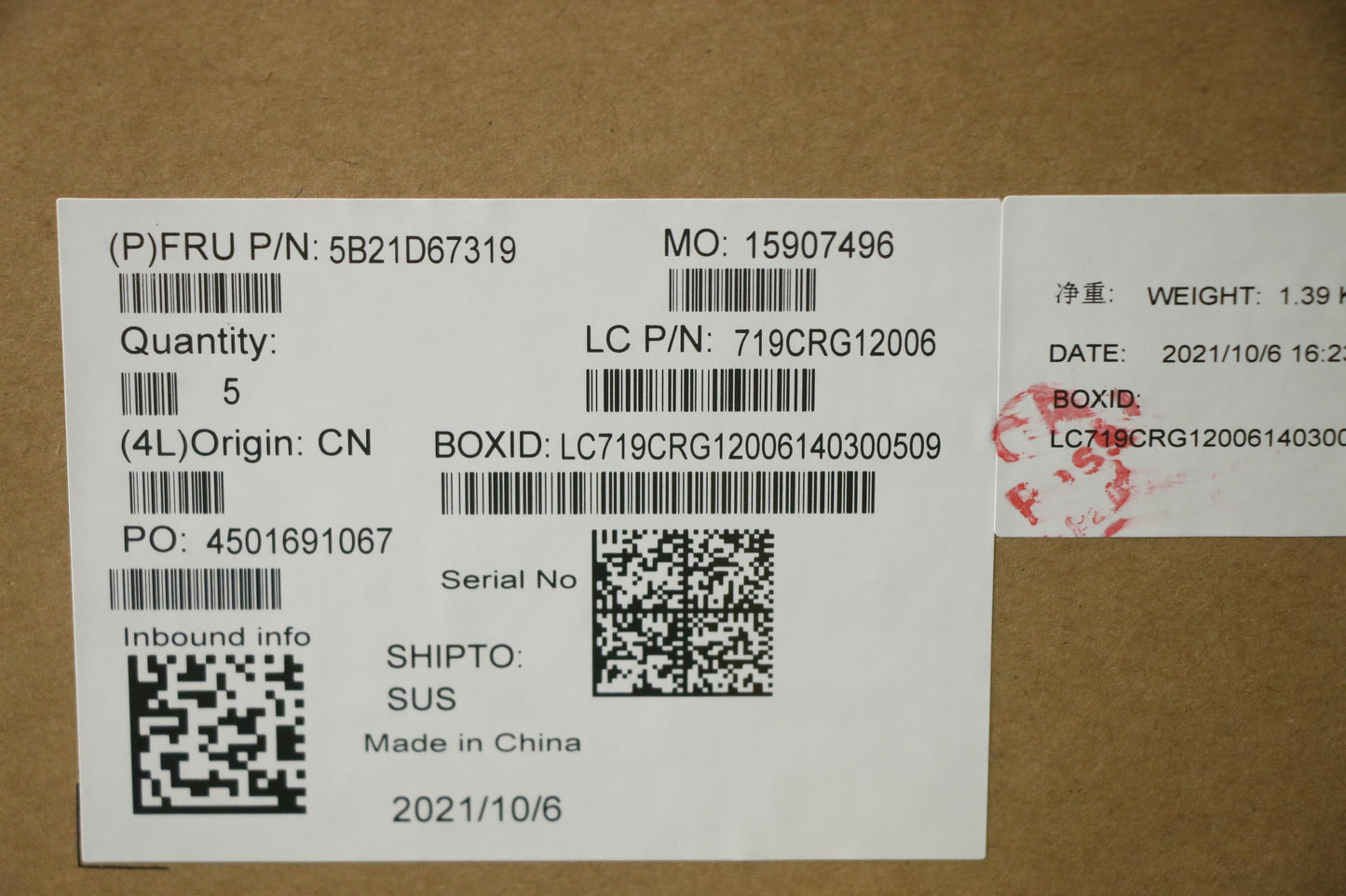 Lenovo Motherboard, i7-11800H, GTX1650, 4GB VRAM - 5B21D67319