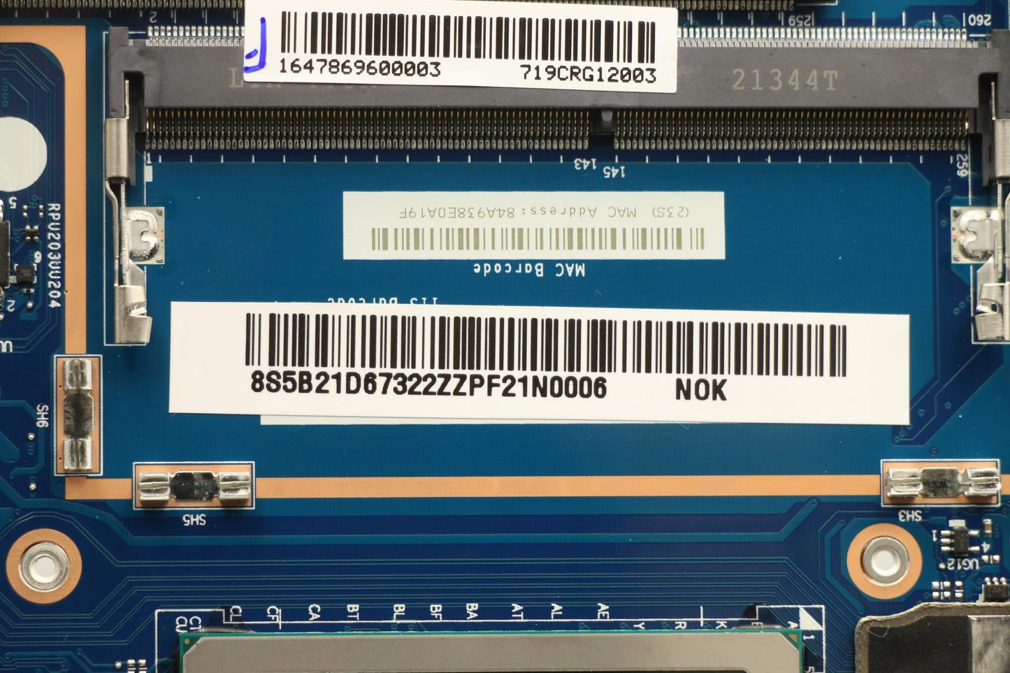 Lenovo Bdplanar Mbl21B1Noki711800H_Rt - 5B21D67322